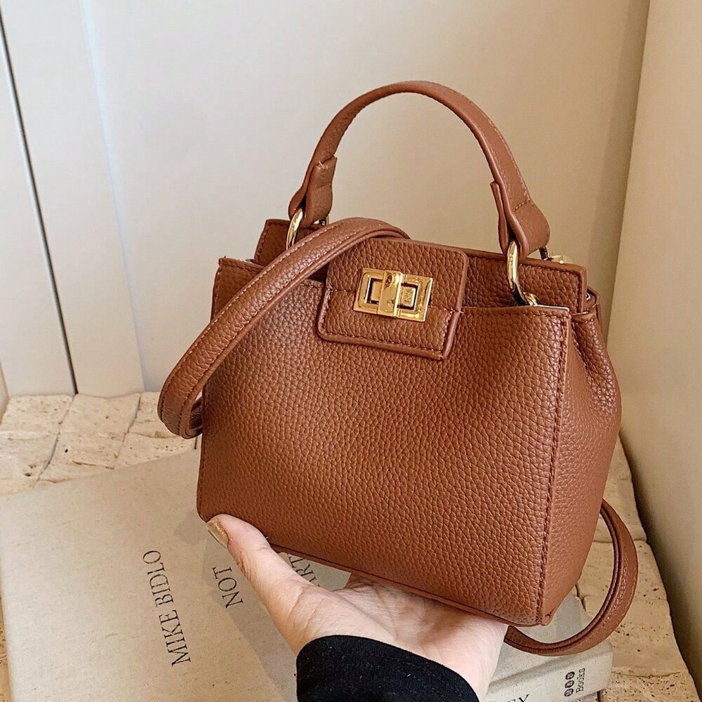Brown Elegant Women's Crossbody HandBag